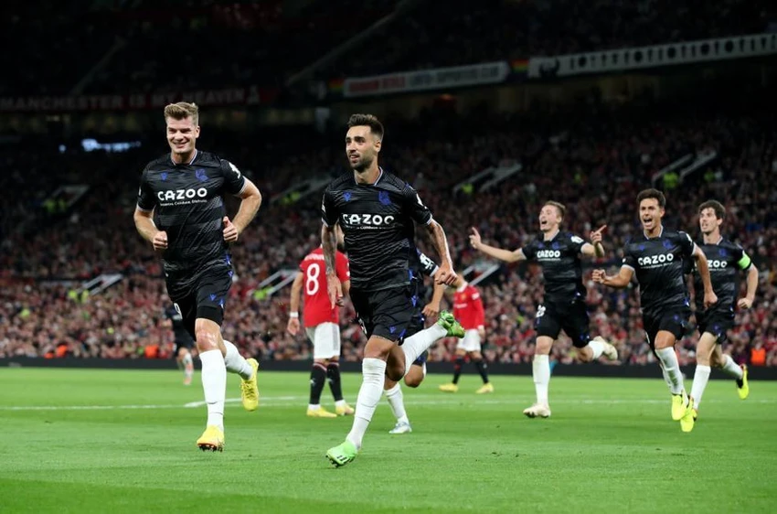 Real Sociedad gây bất ngờ khi đánh bại MU ngay tại Old Trafford. ẢNH: GETTY Real Sociedad gây bất ngờ khi đánh bại MU ngay tại Old Trafford. ẢNH: GETTY