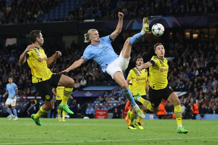 Erling Haaland giúp Man City có màn lội ngược dòng ở phút cuối. Ảnh: UEFA Erling Haaland giúp Man City có màn lội ngược dòng ở phút cuối. Ảnh: UEFA