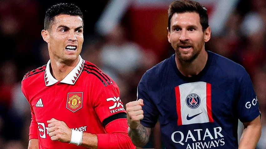 Messi đã vượt Ronaldo lập kỷ lục về số lần chọc thủng lưới nhiều CLB nhất ở Champions League. ẢNH: MIRROR