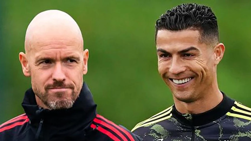 Ten Hag khẳng định Ronaldo luôn cam kết tiếp tục với dự án tại MU. ẢNH: MIRROR Ten Hag khẳng định Ronaldo luôn cam kết tiếp tục với dự án tại MU. ẢNH: MIRROR