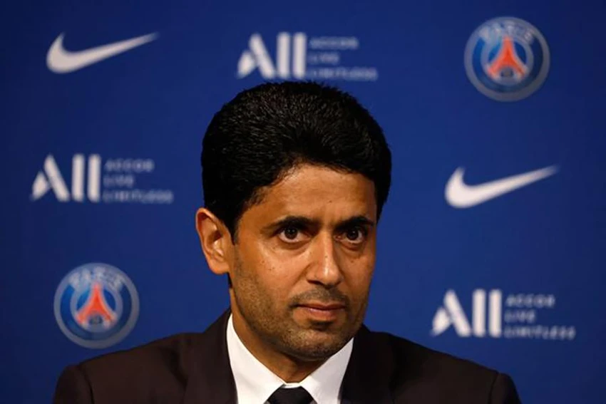 Chủ tịch PSG Nasser Al-Khelaifi ủng hộ đề xuất đưa giải đấu của UEFA ra khỏi châu Âu. ẢNH: GETTY Chủ tịch PSG Nasser Al-Khelaifi ủng hộ đề xuất đưa giải đấu của UEFA ra khỏi châu Âu. ẢNH: GETTY
