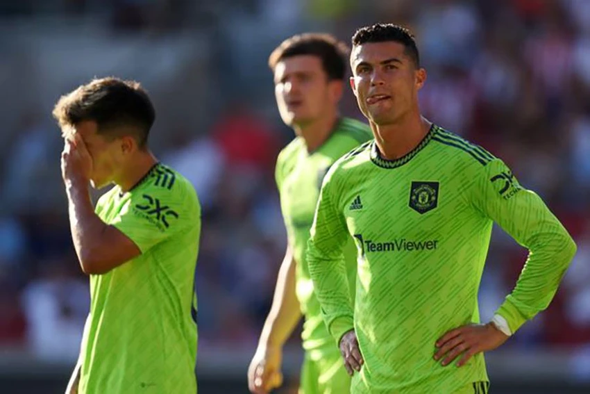 Ronaldo có khoảng thời gian đầu mùa giải khó khăn tại Man Utd. ẢNH: GETTY Ronaldo có khoảng thời gian đầu mùa giải khó khăn tại Man Utd. ẢNH: GETTY