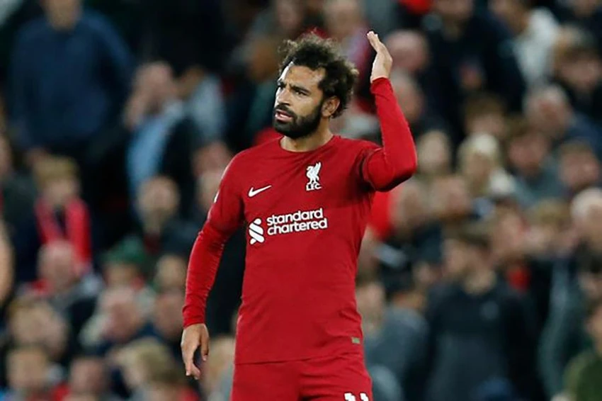 Salah ở vị trí thứ 5. ẢNH: REUTERS Salah ở vị trí thứ 5. ẢNH: REUTERS