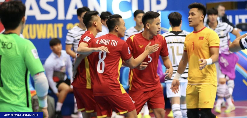 Futsal Việt Nam vẫn mạnh hơn Futsal Hàn Quốc. ẢNH: AFC Futsal Việt Nam vẫn mạnh hơn Futsal Hàn Quốc. ẢNH: AFC