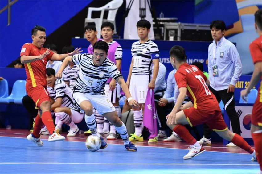 Hàn Quốc thi đấu đầy nỗ lực nhưng vẫn còn thua Việt Nam về đẳng cấp. ẢNH: AFC Hàn Quốc thi đấu đầy nỗ lực nhưng vẫn còn thua Việt Nam về đẳng cấp. ẢNH: AFC