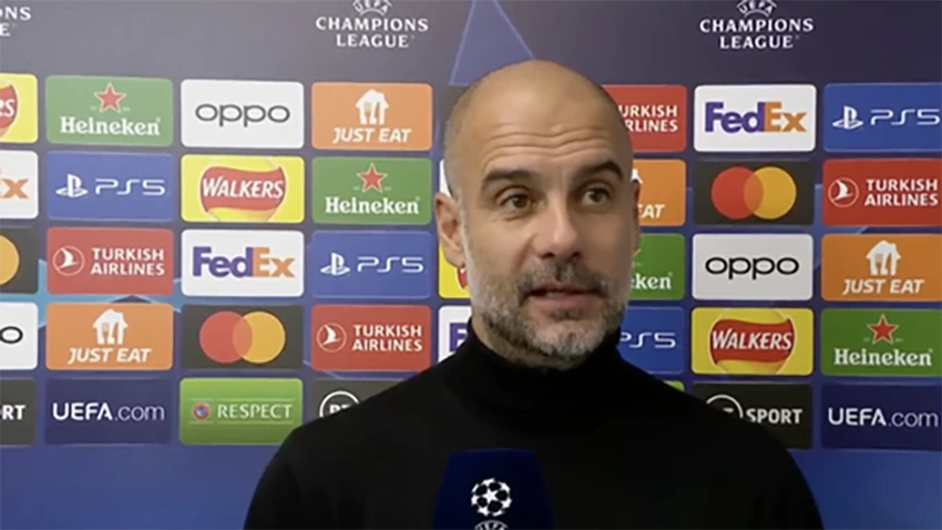 Pep Guardiola cực kỳ hạnh phúc khi có cậu học trò "ghi bàn như máy". ẢNH: GETTY