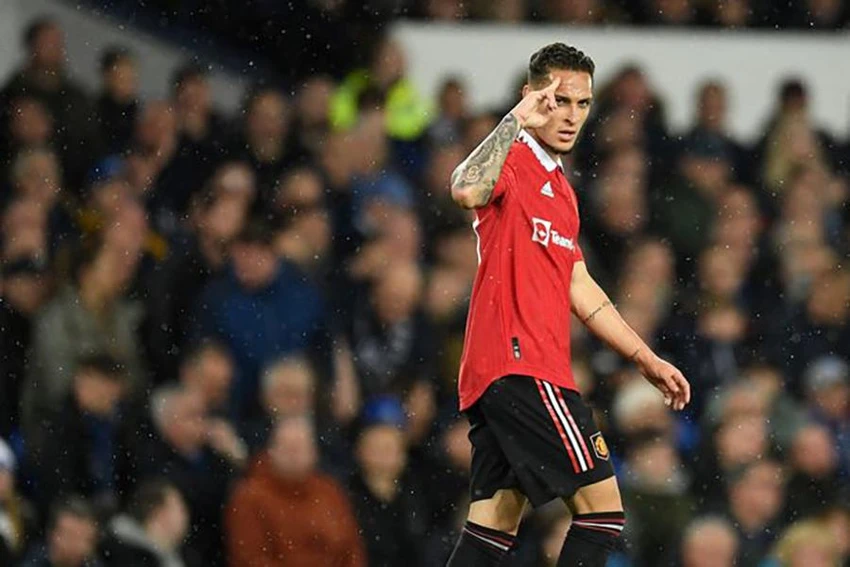 Antony đang rất hạnh phúc tại Man United. ẢNH: GETTY