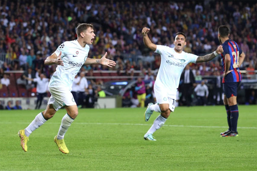 Việc để Inter cầm hòa tại Camp Nou khiến Barca mất quyền tự quyết. Ảnh: GETTY
