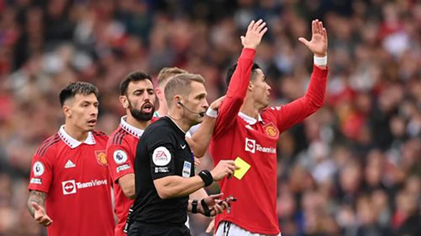 Ronaldo ghi đến 2 bàn vào lưới Newcastle nhưng không được công nhận. ẢNH: GETTY Ronaldo ghi đến 2 bàn vào lưới Newcastle nhưng không được công nhận. ẢNH: GETTY