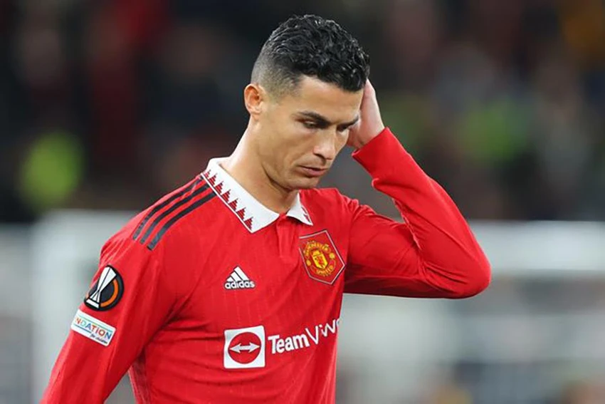Cristiano Ronaldo đang gặp rắc rối tại MU. ẢNH: GETTY