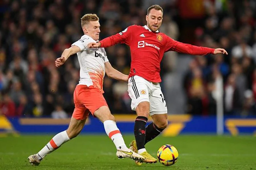 Việc MU sở hữu Eriksen rồi Casemiro khiến Rice khó có cơ hội đến Old Trafford trong tương lai gần. ẢNH: GETTY Việc MU sở hữu Eriksen rồi Casemiro khiến Rice khó có cơ hội đến Old Trafford trong tương lai gần. ẢNH: GETTY
