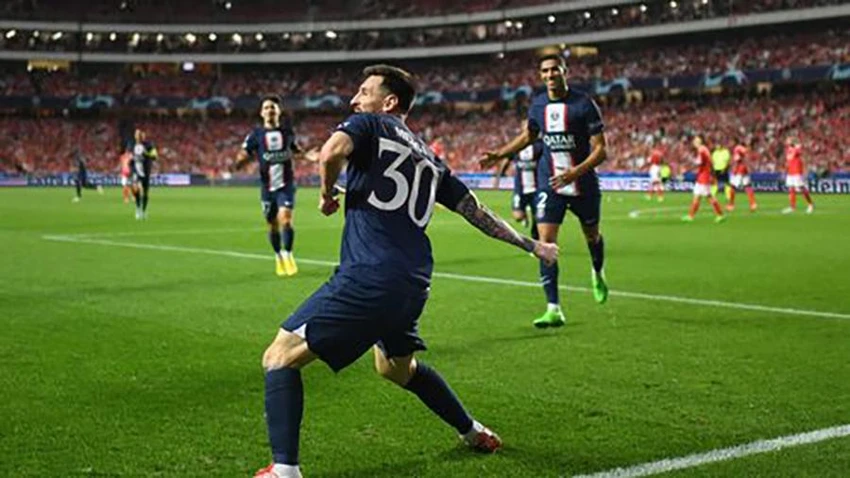 ... còn Messi thăng hoa ở PSG. ẢNH: GETTY ... còn Messi thăng hoa ở PSG. ẢNH: GETTY