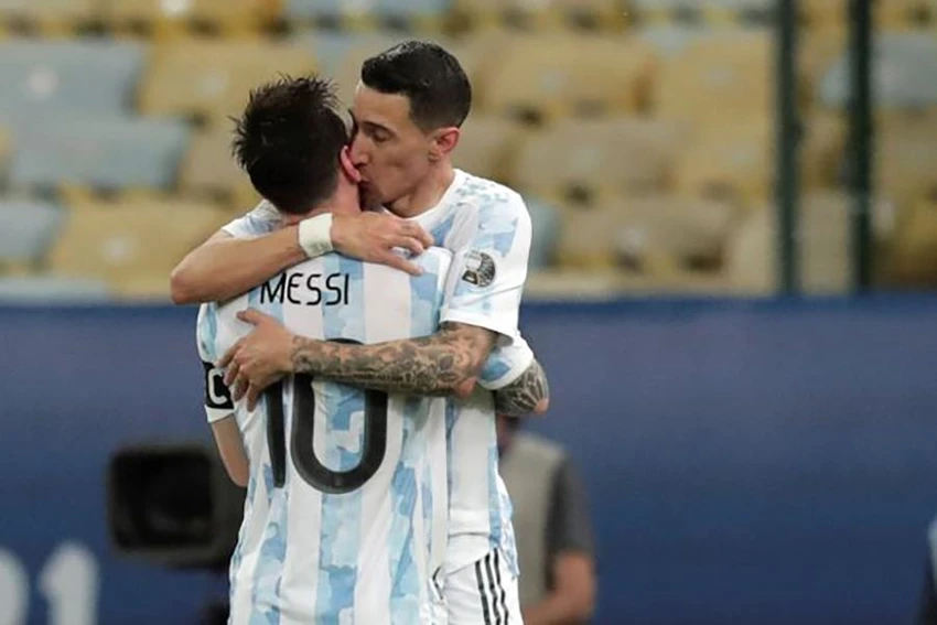 Di Maria ghi bàn duy nhất trong trận chung kết Copa America giúp Messi lần đầu trải nghiệm hương vị chiến thắng ở một giải đấu quốc tế. ẢNH: REX Di Maria ghi bàn duy nhất trong trận chung kết Copa America giúp Messi lần đầu trải nghiệm hương vị chiến thắng ở một giải đấu quốc tế. ẢNH: REX
