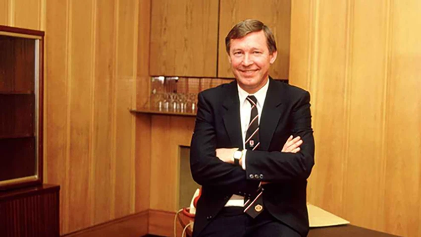 Sir Alex Ferguson khi mới làm HLV trưởng Man Utd. ẢNH: GETTY Sir Alex Ferguson khi mới làm HLV trưởng Man Utd. ẢNH: GETTY