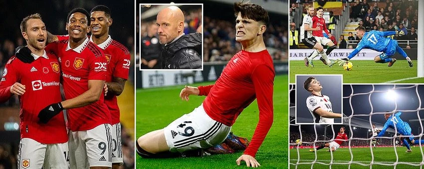 MU hạ Fulham đầy kịch tính. ẢNH: DAILY MAIL Manchester United Premier League