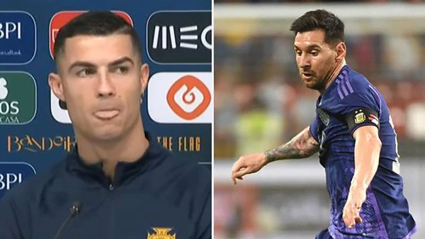 Ronaldo khẳng định anh và Messi không cạnh tranh để trở thành xuất sắc nhất. ẢNH: MIRROR Ronaldo không cạnh tranh với Messi