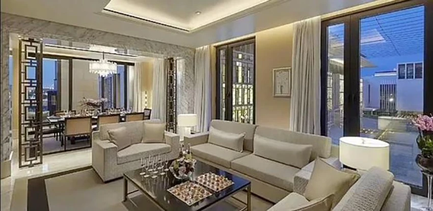Nơi ở của Beckham được gọi là khách sạn trong khách sạn. Ảnh: Oriental Mandarin Hotel Nơi ở của Beckham được gọi là khách sạn trong khách sạn. Ảnh: Oriental Mandarin Hotel