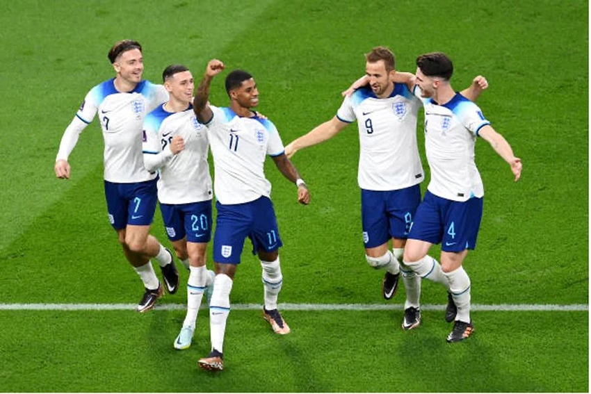 Rashford (số 11) tỏa sáng giúp tuyển Anh giành chiến thắng trước xứ Wales. Ảnh: GETTY Rashford (số 11) tỏa sáng giúp tuyển Anh giành chiến thắng trước xứ Wales. Ảnh: GETTY