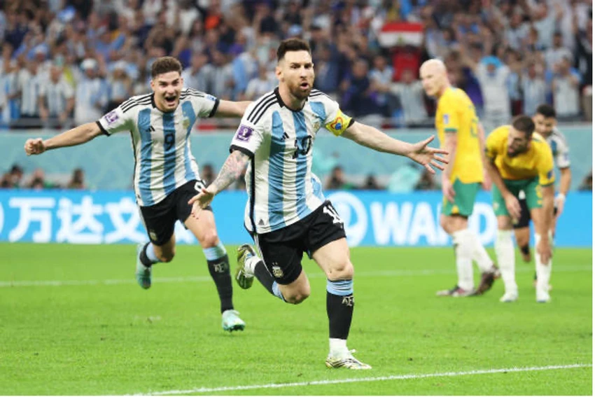 Messi tiếp tục chơi thăng hoa tại World Cup. Ảnh: GETTY