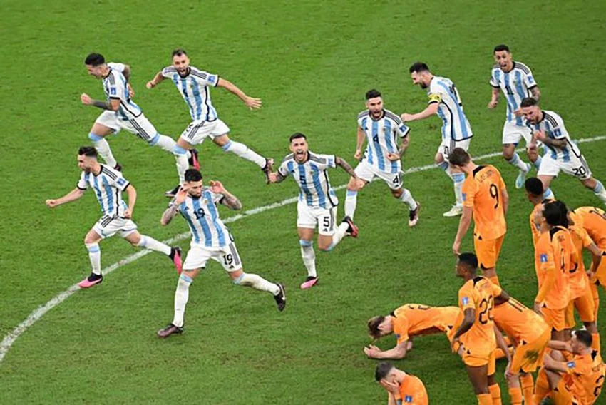 Argentina loại Hà Lan ở tứ kết World Cup 2022 sau loạt penalty kịch tính. ẢNH: GETTY