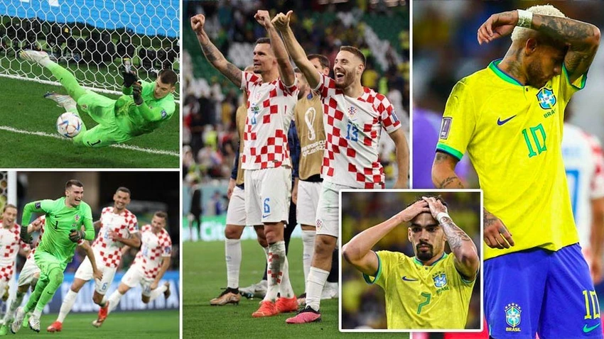 Brazil bị Croatia loại khỏi World Cup theo cách đầy cay đắng. ẢNH: MIRROR Brazil bị Croatia loại khỏi World Cup theo cách đầy cay đắng. ẢNH: MIRROR