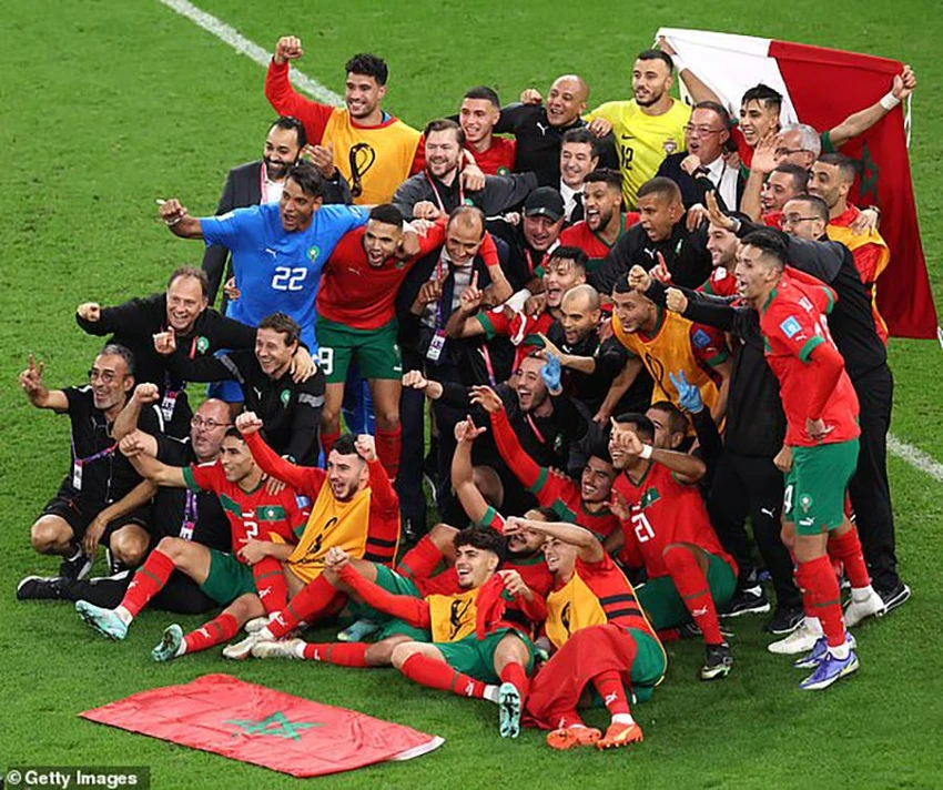 Morocco là hiện tượng ở World Cup 2022. ẢNH: GETTY Morocco là hiện tượng ở World Cup 2022. ẢNH: GETTY