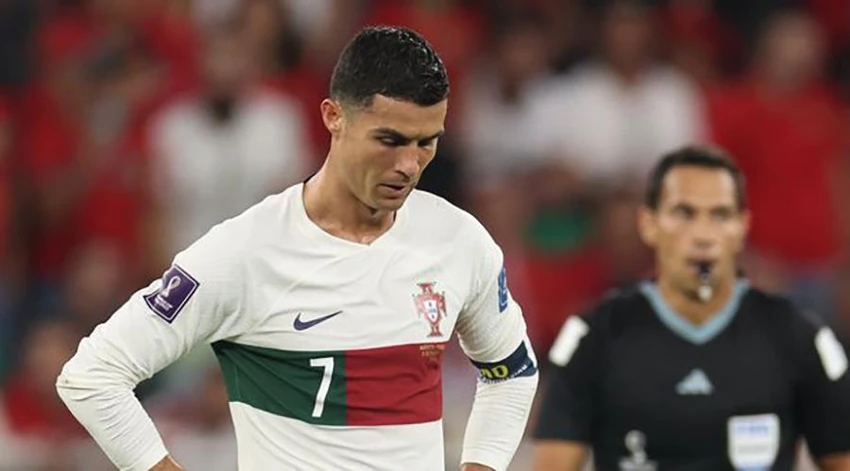 Cristiano Ronaldo kết thúc kỳ World Cup cuối cùng trong cay đắng. ẢNH: GETTY Cristiano Ronaldo kết thúc kỳ World Cup cuối cùng trong cay đắng. ẢNH: GETTY