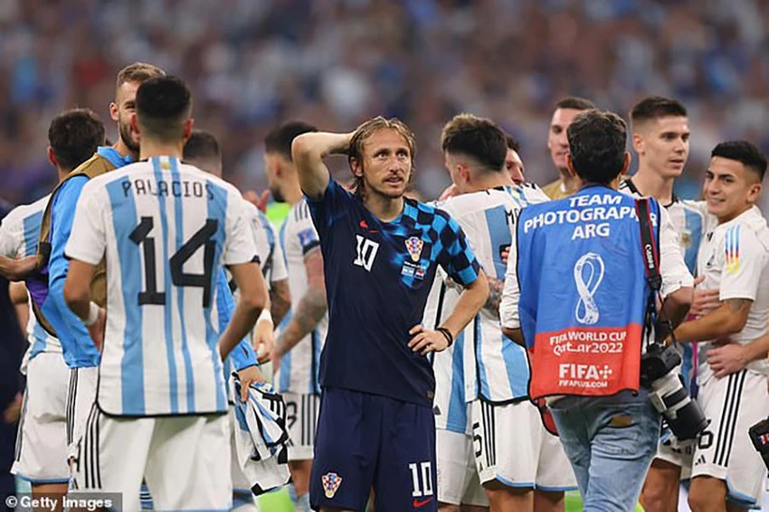 Modric tiếc nuối vì Croatia bỏ lỡ cơ hội lần thứ hai liên tiếp vào chung kết World Cup. ẢNH: GETTY Modric tiếc nuối vì Croatia bỏ lỡ cơ hội lần thứ hai liên tiếp vào chung kết World Cup. ẢNH: GETTY