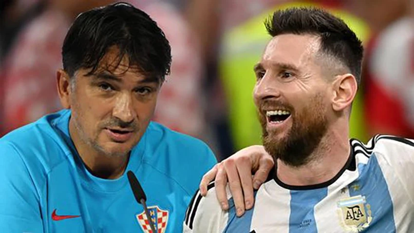 HLV Dalic dành những lời có cánh cho Messi. ẢNH: MIRROR