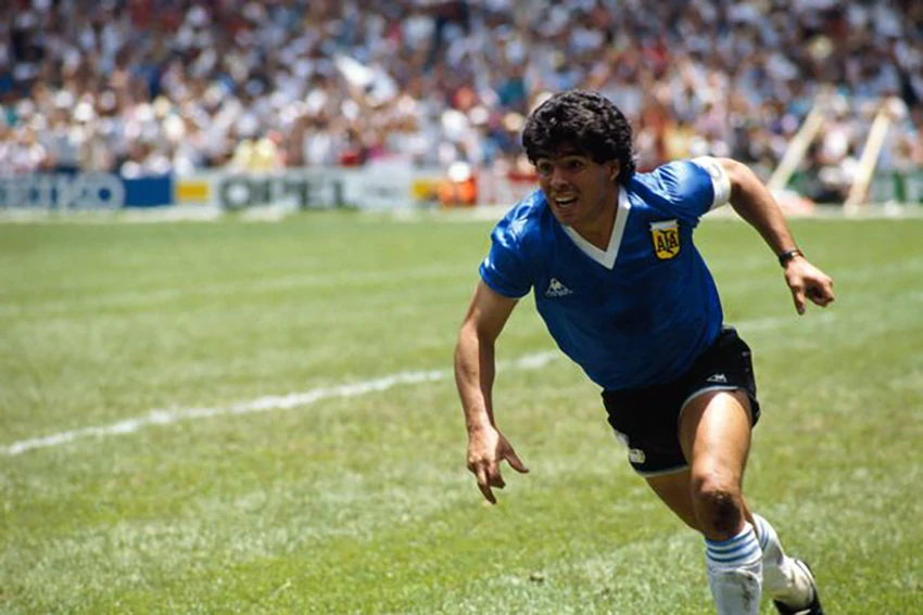 Bàn thắng của Maradona được xem là đẹp nhất lịch sử World Cup. ẢNH: GETTY