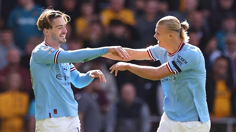 Những ngôi sao như Erling Haaland hay Jack Grealish có giúp Man xanh vượt qua giai đoạn khó khăn đầu năm mới? ẢNH: GETTY Những ngôi sao như Erling Haaland hay Jack Grealish có giúp Man xanh vượt qua giai đoạn khó khăn đầu năm mới? ẢNH: GETTY