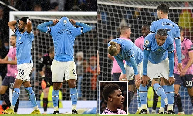Man City mất điểm trên sân nhà. ẢNH: DAILY MAIL