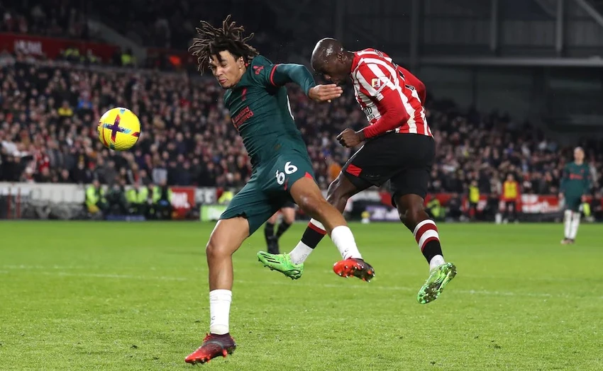 Sự sắc bén của Wissa giúp Brentford có được 3 điểm quý giá trước Liverpool. Ảnh: Getty Sự sắc bén của Wissa giúp Brentford có được 3 điểm quý giá trước Liverpool. Ảnh: Getty
