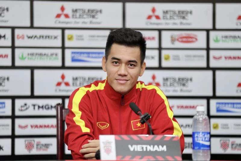 Tiến Linh là niềm hi vọng tìm kiếm bàn thắng của tuyển Việt Nam. ẢNH: VFF Tiến Linh là niềm hi vọng tìm kiếm bàn thắng của tuyển Việt Nam. ẢNH: VFF