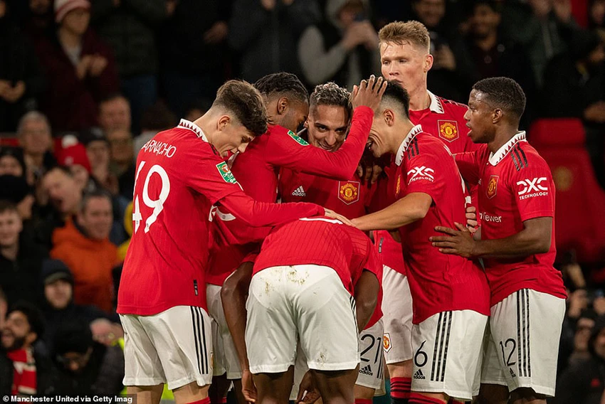 Garnacho đá chính trong trận MU thắng Charton 3-0. ẢNH: GETTY Garnacho đá chính trong trận MU thắng Charton 3-0. ẢNH: GETTY