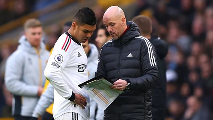 Casemiro là cầu thủ không thể thiếu trong đội hình của Ten Hag. ẢNH: GETTY Casemiro là cầu thủ không thể thiếu trong đội hình của Ten Hag. ẢNH: GETTY