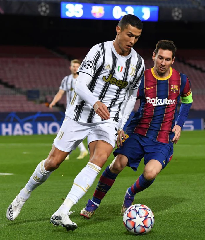 Ronaldo và Messi từng nhiều lần đối đầu với nhau tại châu Âu. ẢNH: GETTY Ronaldo và Messi từng nhiều lần đối đầu với nhau tại châu Âu. ẢNH: GETTY