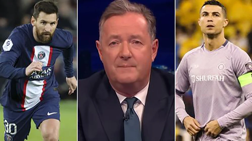 Morgan sẵn sàng dìm Messi vì Ronaldo. ẢNH: MIRROR Morgan sẵn sàng dìm Messi vì Ronaldo. ẢNH: MIRROR