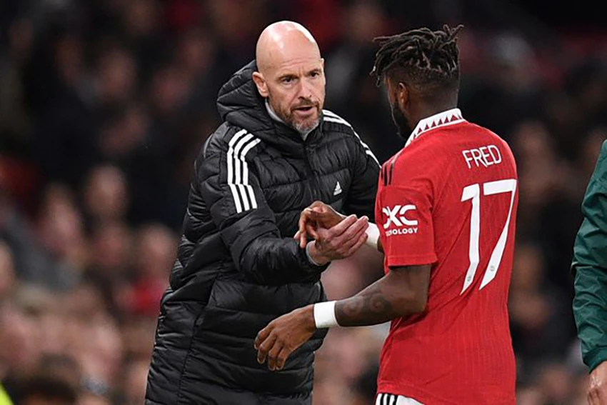 Fred đã tiết lộ 3 nguyên tắc HLV Ten Hag buộc mọi cầu thủ MU phải tuân thủ. ẢNH: GETTY Fred đã tiết lộ 3 nguyên tắc HLV Ten Hag buộc mọi cầu thủ MU phải tuân thủ. ẢNH: GETTY
