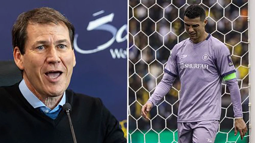 HLV Rudi Garcia tin rằng Ronaldo sẽ trở lại châu Âu chơi bóng. ẢNH: MIRROR HLV Rudi Garcia tin rằng Ronaldo sẽ trở lại châu Âu chơi bóng. ẢNH: MIRROR