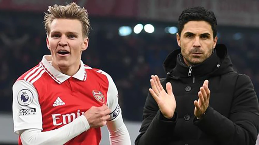 Martin Odegaard đang là đội trưởng Arsenal dưới thời HLV Mikel Arteta. ẢNH: MIRROR Martin Odegaard đang là đội trưởng Arsenal dưới thời HLV Mikel Arteta. ẢNH: MIRROR
