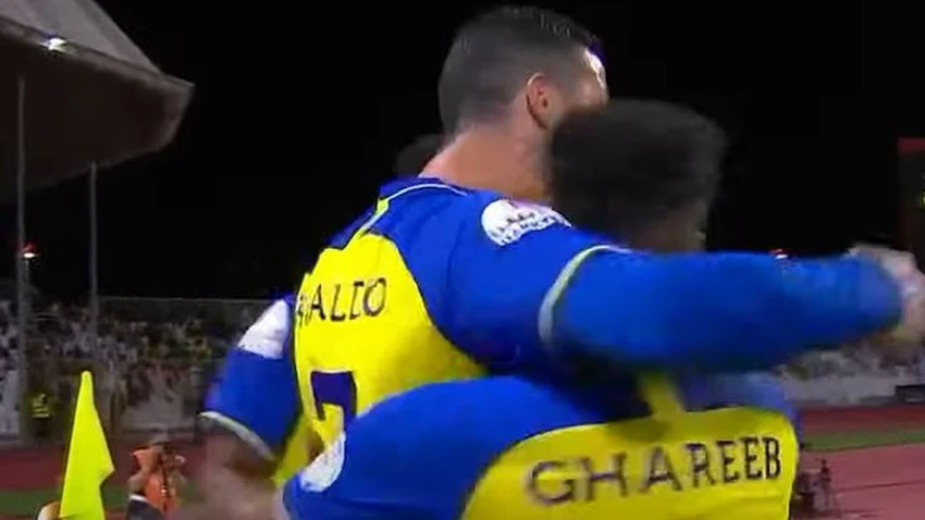 Ronaldo ghi cả 4 bàn thắng cho Al Nassr trong trận đấu. ẢNH: SKY SPORTS