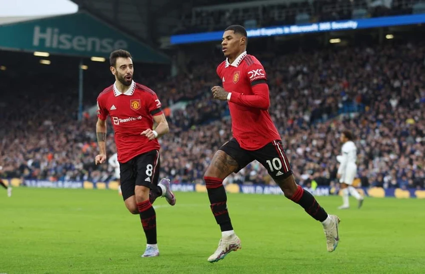 Thắng Leeds, MU tạm leo lên vị trí thứ 2 bảng xếp hạng Premier League. Ảnh: Getty Thắng Leeds, MU tạm leo lên vị trí thứ 2 bảng xếp hạng Premier League. Ảnh: Getty