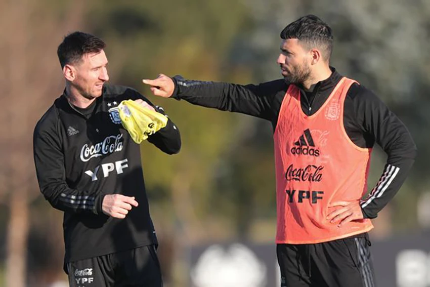 Messi và Aguero đã cùng nhau chơi bóng cho tuyển Argentina ở mọi cấp độ. ẢNH: GETTY Messi và Aguero đã cùng nhau chơi bóng cho tuyển Argentina ở mọi cấp độ. ẢNH: GETTY