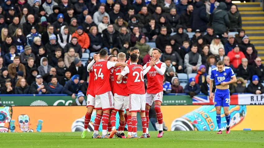 Arsenal đã có 3 điểm quan trọng trong cuộc đua vô địch Premier League với Man City. ẢNH: GETTY Arsenal đã có 3 điểm quan trọng trong cuộc đua vô địch Premier League với Man City. ẢNH: GETTY