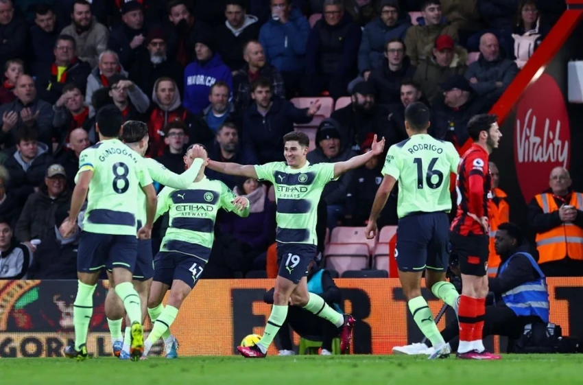 Man City có chiến thắng khá dễ dàng trước Bournemouth. Ảnh: Getty Man City có chiến thắng khá dễ dàng trước Bournemouth. Ảnh: Getty