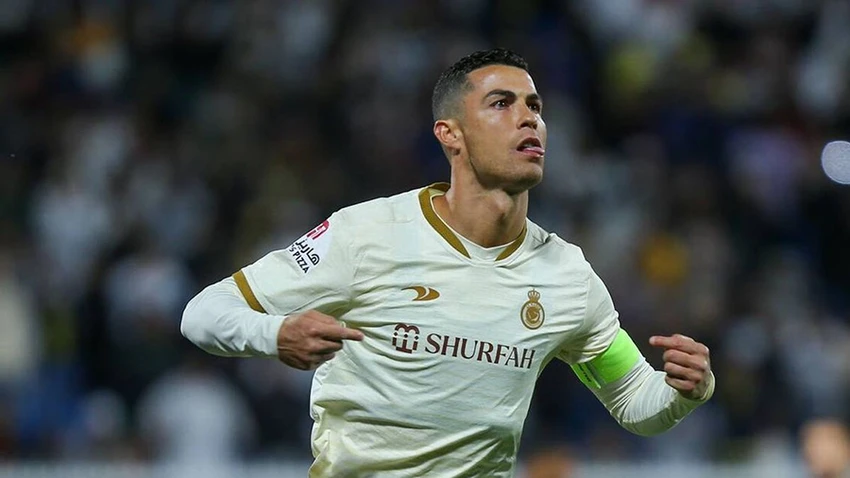 Ronaldo lại lập hat-trick cho Al Nassr. ẢNH: TWITTER Ronaldo lại lập hat-trick cho Al Nassr. ẢNH: TWITTER