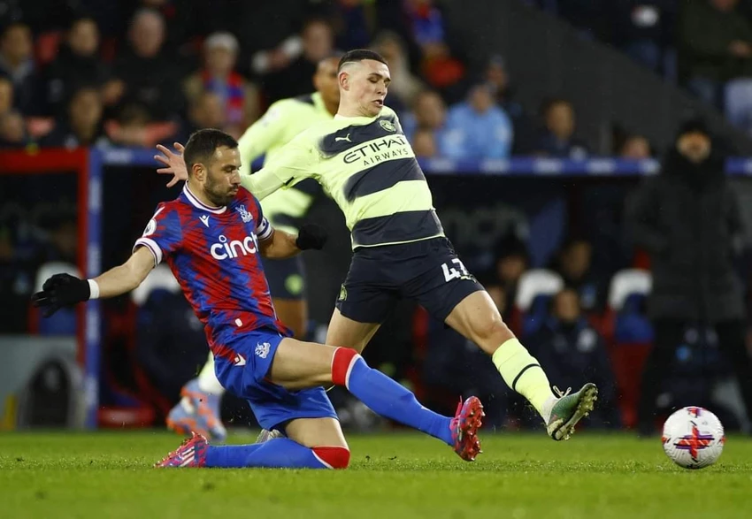 Man City bế tắc trước lối chơi phòng thủ đông người của Crystal Palace. Ảnh: Getty Man City bế tắc trước lối chơi phòng thủ đông người của Crystal Palace. Ảnh: Getty