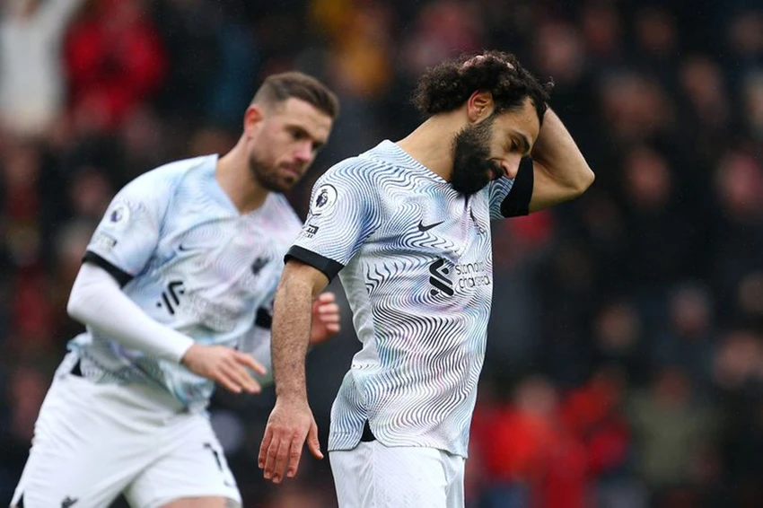 Salah thất vọng vì đá hỏng 11m. ẢNH: GETTY Salah thất vọng vì đá hỏng 11m. ẢNH: GETTY