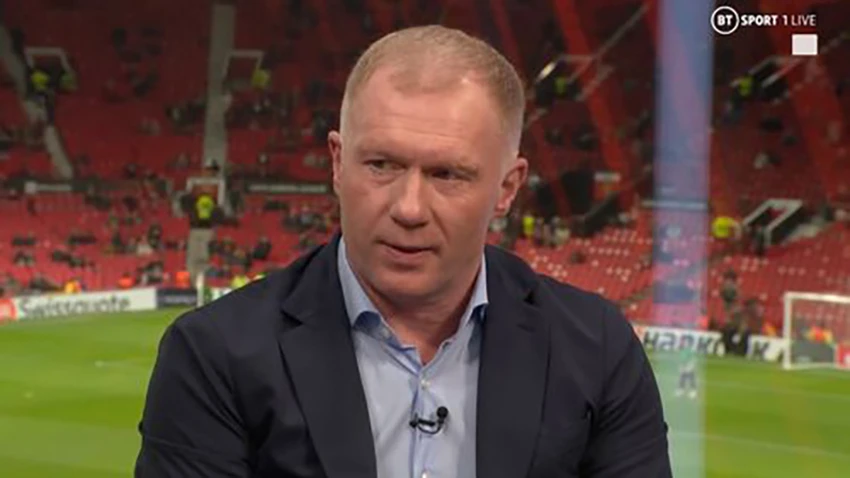 Paul Scholes khuyên Ten Hag cho các trụ cột nghỉ ngơi sau khi MU hạ Real Betis 4-1 tại Europa League. ẢNH: BT SPORTS